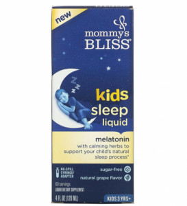 г    ,   3 ,  , Kids Sleep Liquid, Kids 3 Yrs, Natural Grape, Mommys Bliss 120 