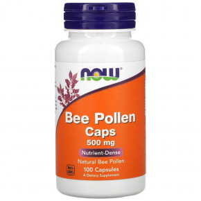  NOW Bee Pollen Caps 500 mg 100  