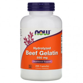 ³ NOW Beef Gelatin 550 mg 200 