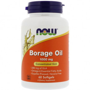  NOW Borage Oil 1000 mg 60 softgels