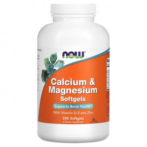 ³ NOW Calcium Magnesium Softgels 240 