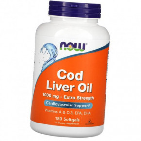  NOW Cod Liver Oil 180 softgels 3