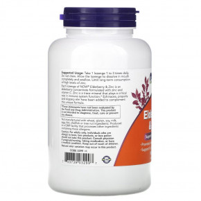 ³ NOW Elderberry Zinc 90  4