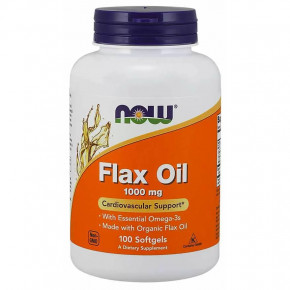  NOW Flax Oil 1000 mg 100  