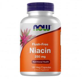 ³ NOW Flush-Free Niacin 250  180 