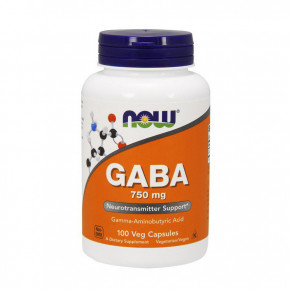  NOW GABA 750 mg 100 cap