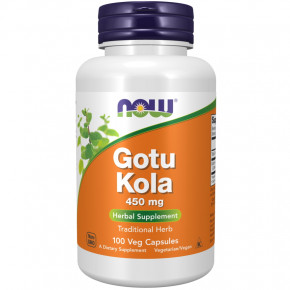  NOW Gotu Kola 450 mg 100 veg caps