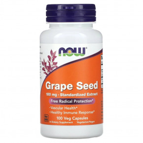  NOW Grape Seed 100 mg 100  