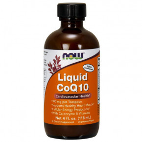  NOW Liquid CoQ10 118 ml orange