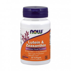  NOW Lutein & Zeaxanthin 60 softgels