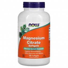  NOW Magnesium Citrate 180  