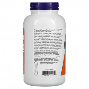  NOW Magnesium Citrate 180   4