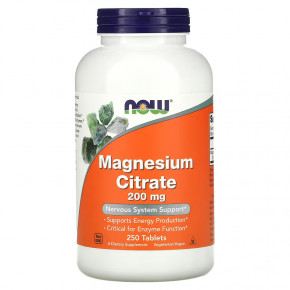 ³ NOW Magnesium Citrate 200 mg 250 