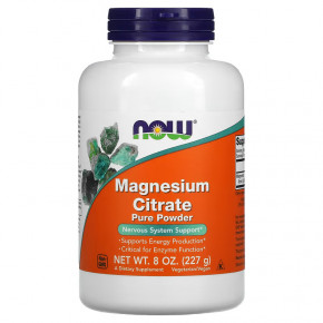 ³ NOW Magnesium Citrate Powder 227 