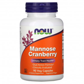 ³ NOW Mannose Cranberry 90 vegagapsul