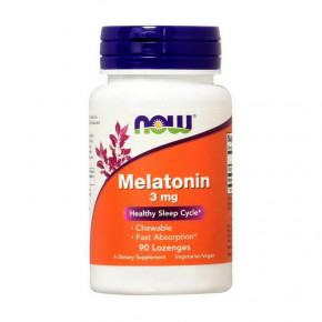  NOW Melatonin 3 mg 90 lozenges