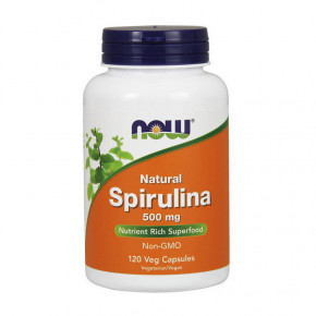  NOW Natural Spirulina 500 mg 120 veg caps