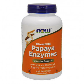  NOW Papaya Enzyme Chewable 360 lozenges