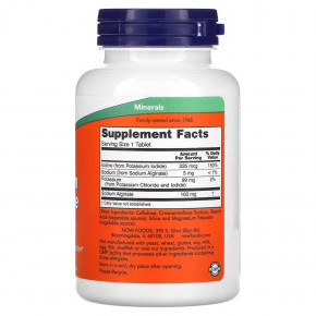  NOW Potassium plus Iodine 180 tab 3