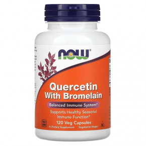 ³   NOW Quercetin with Bromelain 120 