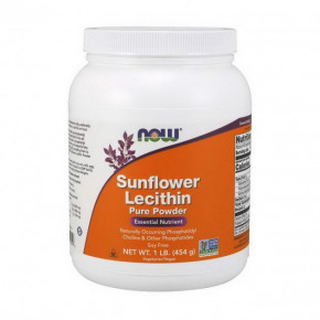  NOW Sunflower Lecithin Pure Powder 454 g