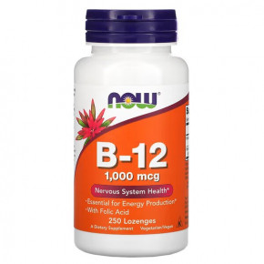  NOW Vitamin B12 1000 mcg 250 