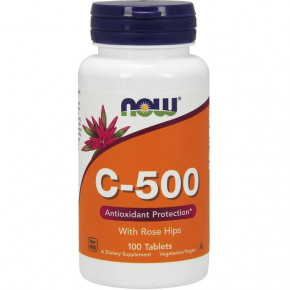  NOW Vitamin C-500 Rose Hips 100  