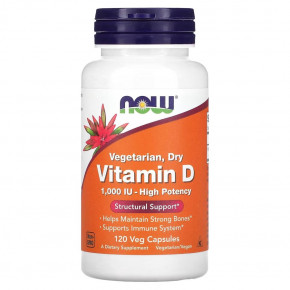  NOW Vitamin D 1000 IU Dry 120  