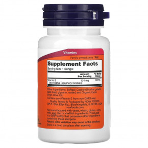  NOW Vitamin E-200 D-Alpha Tocopheryl 100   3