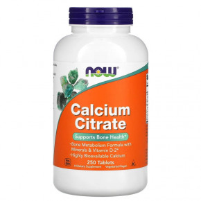    Now Foods Calcium Citrate Tablets 250  