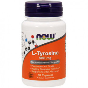  Now Foods L-Tyrosine 500mg - 60  (100-89-7220156-20)