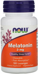    Now Foods Melatonin 3mg 180 lozenges