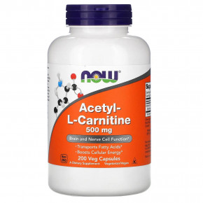 -- Now Foods (Acetyl-L-Carnitine) 500  200 