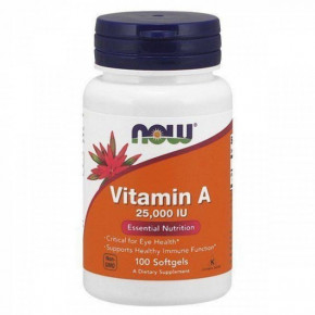  A Now Foods (Vitamin A) 25000  100  (NOW-00340)