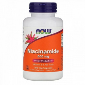   3 Now Foods (Niacinamide Niacin) 500  100  (NOW-00478)