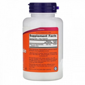   3 Now Foods (Niacinamide Niacin) 500  100  (NOW-00478) 3