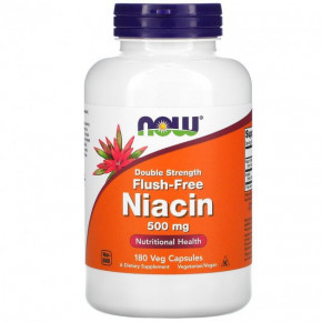 Niacin Now Foods Niacin Nutritional (Health Supplement) 500  180  (NOW-00500)