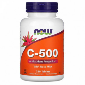 ³ C-500   Now Foods (C-500 With Rose Hips) 250 