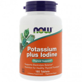    Now Foods (Potassium Plus Iodine) 180  (NOW-01452)