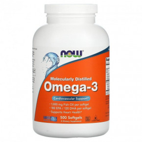 Omega-3 180 EPA / 120 DHA Now Foods (Omega-3 180 EPA/120 DHA) 500   (NOW-01653)