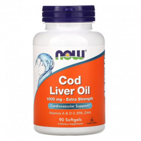    Now Foods (Cod Liver Oil 1000  90  (NOW-01743)