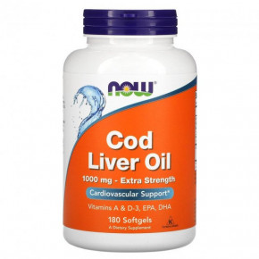      Now Foods (Cod Liver Oil) 1000  180  (NOW-01744)