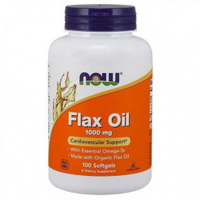    Now Foods (Flax Oil) 1000  100  