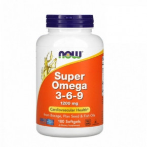 Super Omega 3-6-9 Now Foods ( 3-6-9) 1200  180  (NOW-01841)