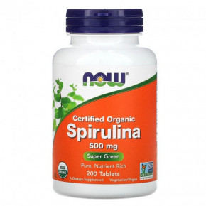  Now Foods (Spirulina) 500  200  (NOW-02698)