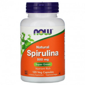  Now Foods (Spirulina) 500  120   (NOW-02702)