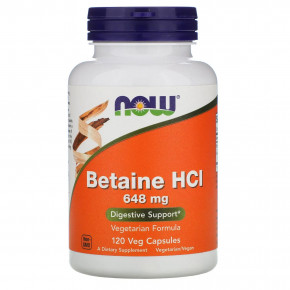  HCL Now Foods (Betaine HCL) 648  120  