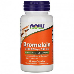  Now Foods (Bromelain) 500  60  (NOW-02943)