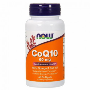  Q10    -3 Now Foods (CoQ10 with Omega-3) 60  