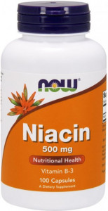 ³  Now Foods Niacin 500mg 100 caps